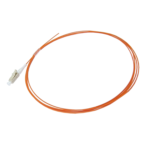 LANMASTER LC optical pigtail, PC, multi-mode 50.0/125 μm, 1.5 m